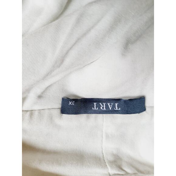 Tart Open Front Sequin Vest Geometric White Multi Graphic Sequin 3X - Picture 7 of 8